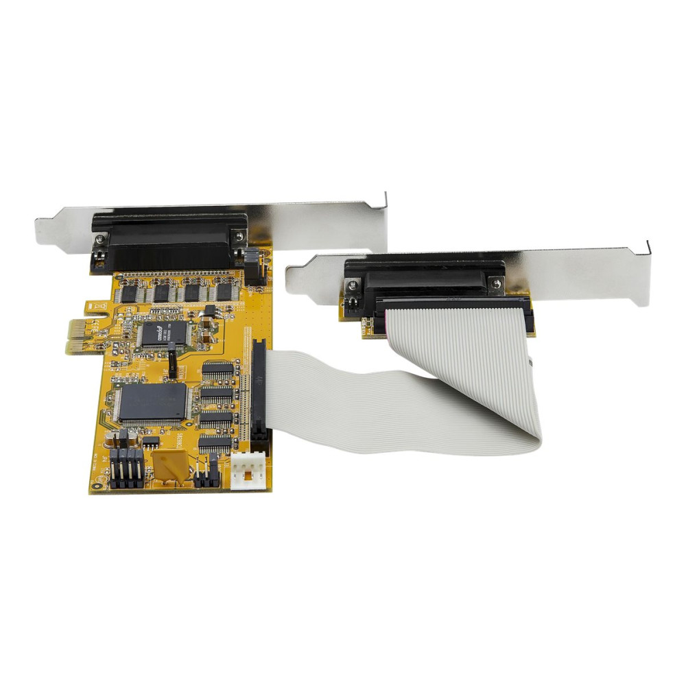 Produktbild för Startech 8-port PCI Express seriellt kort med 16C1050 UART - seriell adapter - PCIe - RS-232 x 8 - TAA-kompatibel