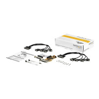 Produktbild för Startech 8-port PCI Express seriellt kort med 16C1050 UART - seriell adapter - PCIe - RS-232 x 8 - TAA-kompatibel