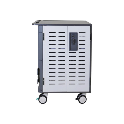 ERGOTRON Ergotron Zip40 vagn - för 40 surfplattor/bärbara datorer - grå, vit