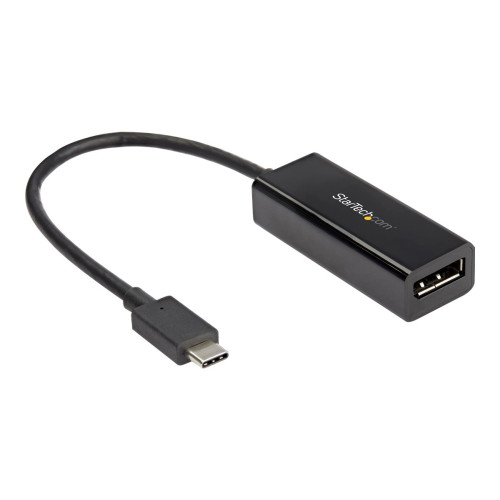 StarTech.com StarTech USB C to DisplayPort Adapter, 8K/5K/4K USB Type C to DP 1.4 Alt Mode Video Converter, HBR3/DSC/HDR, 8K 60Hz, Thunderbolt 3 Compatible DisplayPort 1.4 Monitor Display Adapter - 8K USB-C to DP Adapter (CDP2DP14B) - DisplayPort-adapter - USB-C till 