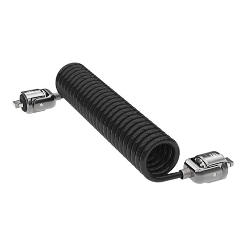 Compulocks Group Compulocks Dual Head Coiled Keyed Cable Lock - lås för säkerhetskabel