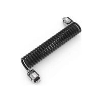 Produktbild för Compulocks Dual Head Coiled Keyed Cable Lock - lås för säkerhetskabel