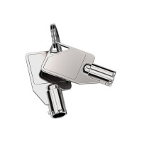 Produktbild för Compulocks Dual Head Coiled Keyed Cable Lock - lås för säkerhetskabel