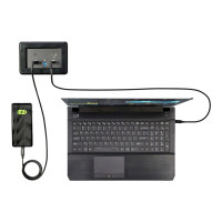 Produktbild för StarTech.com Anslutningsbox för konferensbord med dockning för bärbar dator - dockningsstation - USB-C / USB 3.0 - HDMI - 1GbE - TAA-kompatibel