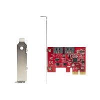 Produktbild för StarTech.com SATA PCIe-kort - 2-portars PCIe SATA-expansionskort - 6 Gbit/s - Hel-/lågprofil - PCI Express till SATA-adapter/kontroller - ASM1062R SATA RAID - PCIe till SATA-omvandlare - kontrollerkort - SATA 6Gb/s - PCIe 2.0 x2