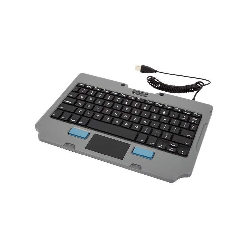 Produktbild för Gamber-Johnson Rugged Lite - tangentbord - med pekplatta - QWERTY - amerikansk Inmatningsenhet