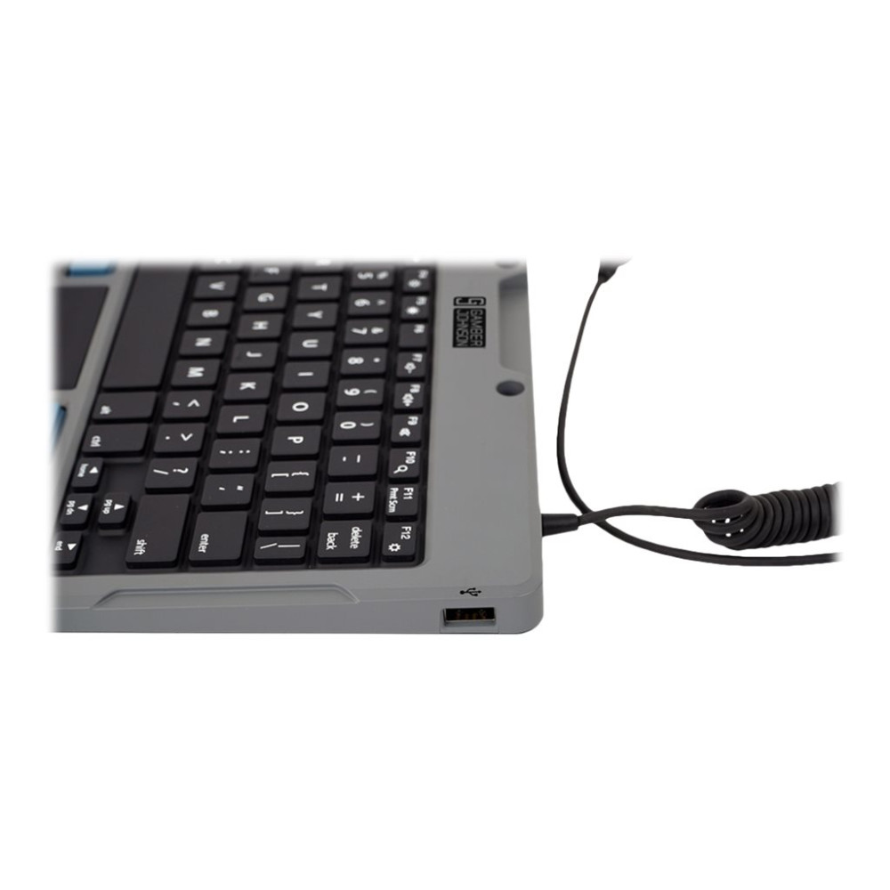 Produktbild för Gamber-Johnson Rugged Lite - tangentbord - med pekplatta - QWERTY - amerikansk Inmatningsenhet