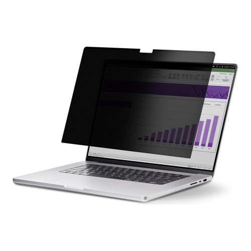 StarTech.com StarTech.com 16-inch MacBook Pro 21/23 Laptop Privacy Screen, Removable and Reversible Anti-Glare Privacy Filter, Magnetic Laptop Screen Protector with +/- 30 Deg. Viewing Angle - 51% Blue Light Reduction (162MM-PRIVACY-SCREEN) - sekretessfilter till bärb