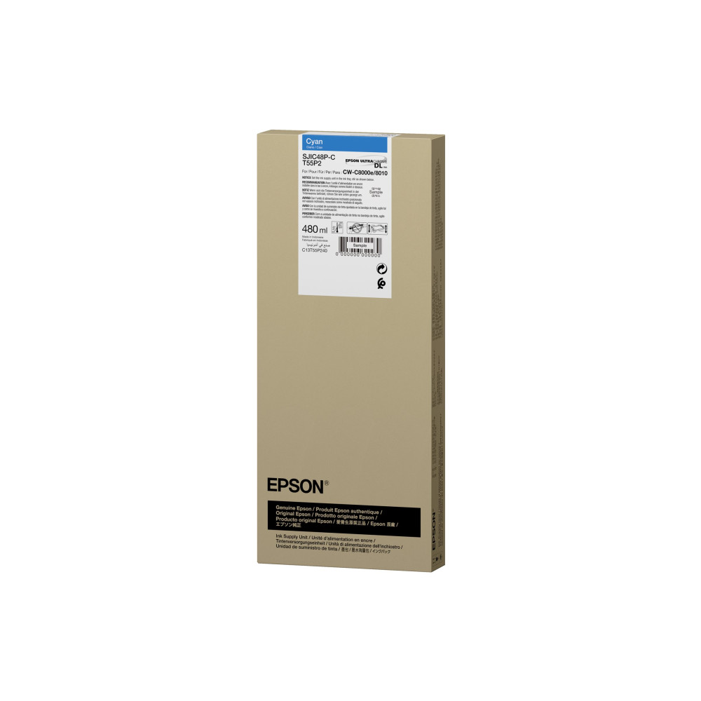 Produktbild för Epson T55P2 - cyan - original - bläckpaket