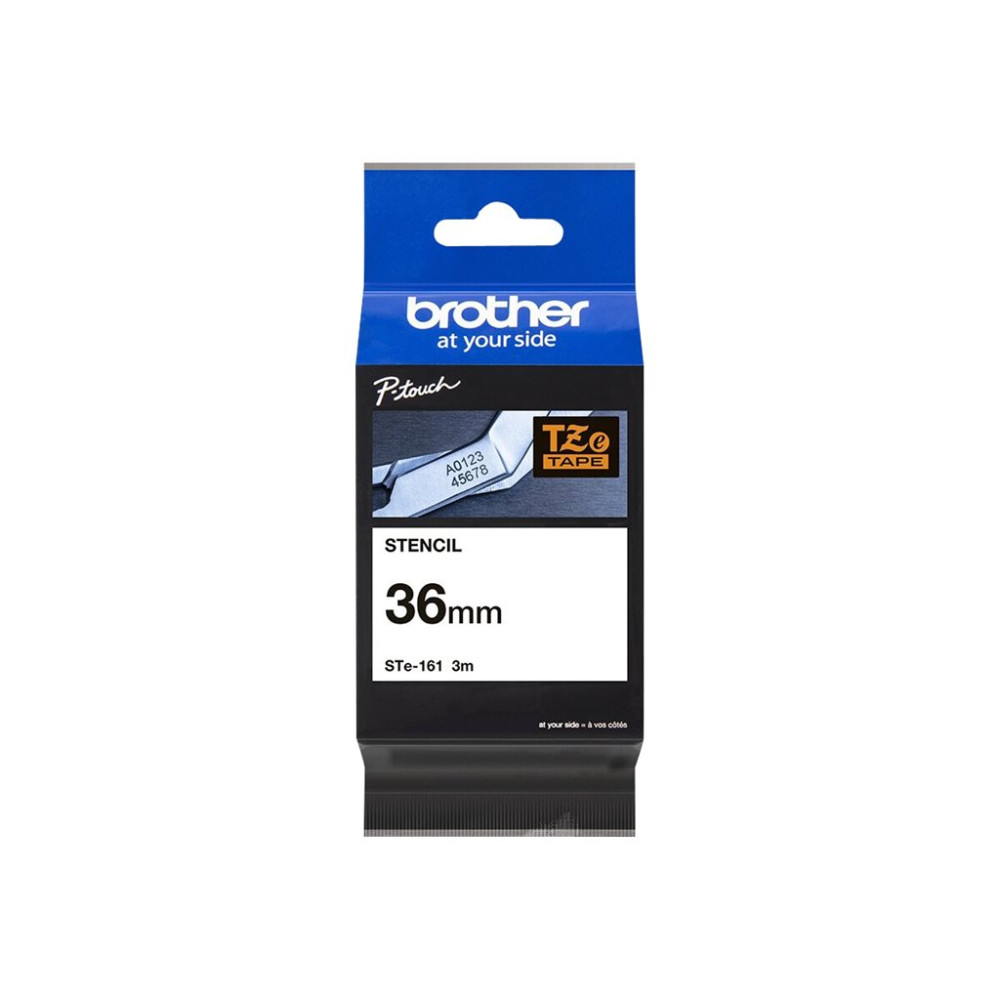 Produktbild för Brother STe-161 - stämpelband - 1 kassett(er) - Rulle (3,6 cm x 3 m)