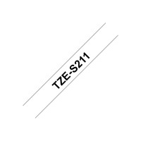 Produktbild för Brother TZe-S211 - bandlaminat - 1 kassett(er) - Rulle (0,6 cm x 8 m)