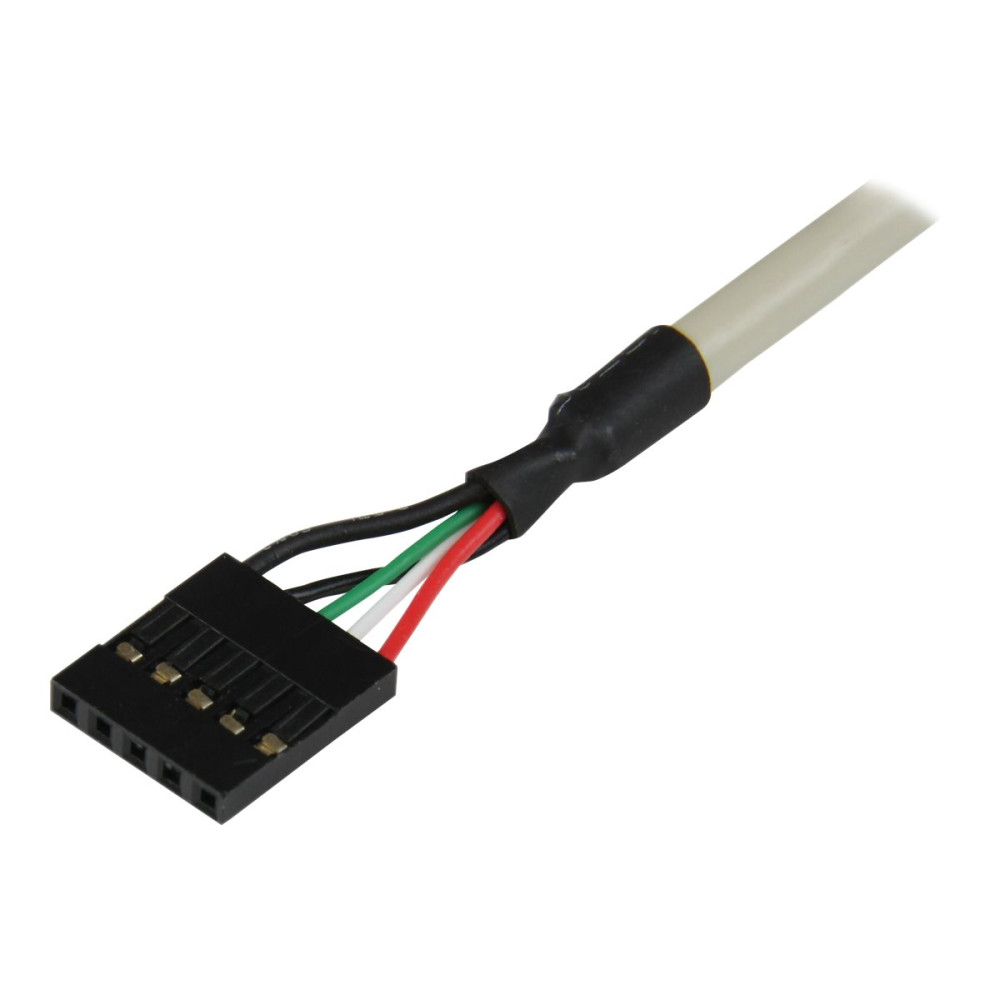 Produktbild för StarTech.com USB A hona-portadapter med 2 portar - USB-panel - USB till 5 pin ingång