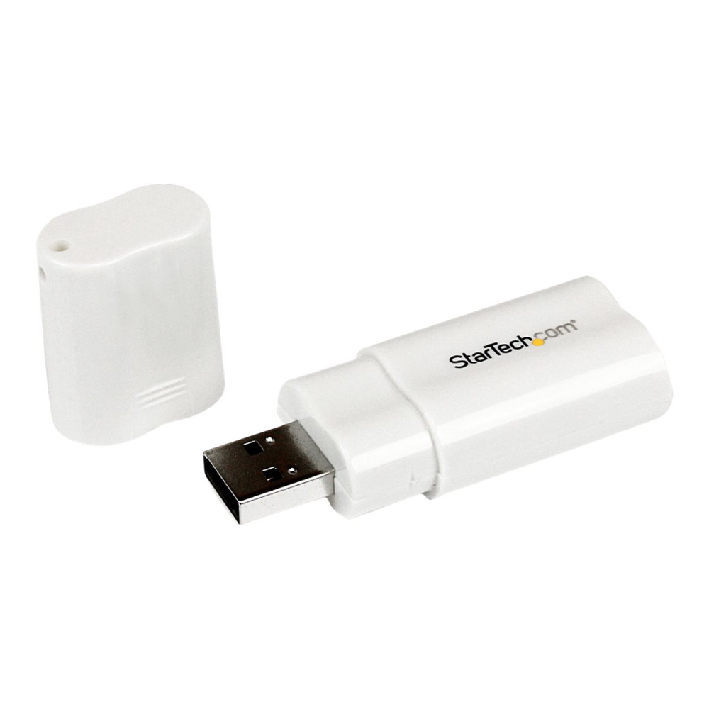 Produktbild för StarTech.com USB to Stereo Audio Adapter Converter - USB stereo Adapter - USB External sound Card - Laptop sound Card (ICUSBAUDIO) - ljudkort - USB 2.0