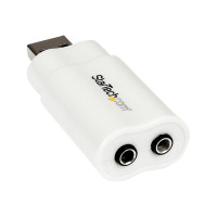 Produktbild för StarTech.com USB to Stereo Audio Adapter Converter - USB stereo Adapter - USB External sound Card - Laptop sound Card (ICUSBAUDIO) - ljudkort - USB 2.0