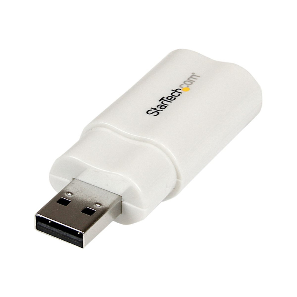 Produktbild för StarTech.com USB to Stereo Audio Adapter Converter - USB stereo Adapter - USB External sound Card - Laptop sound Card (ICUSBAUDIO) - ljudkort - USB 2.0