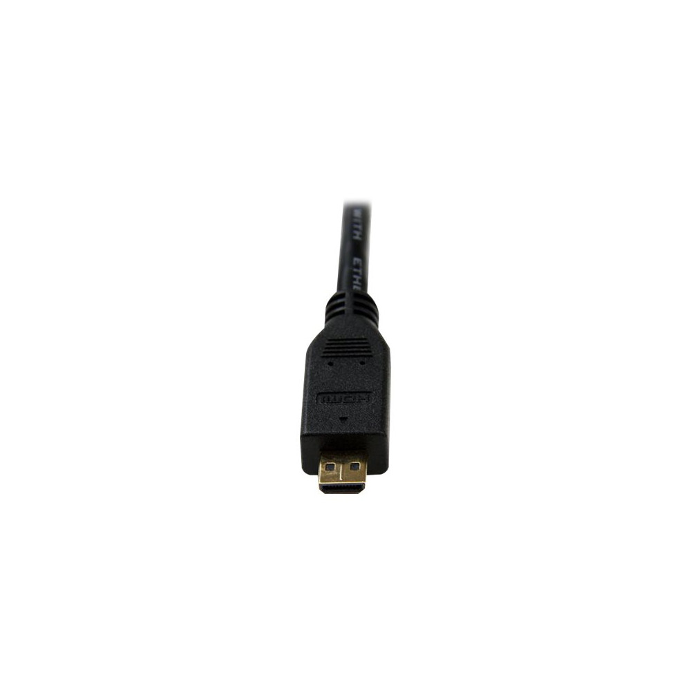 Produktbild för StarTech.com 3m High Speed HDMI® Cable with Ethernet - HDMI to HDMI Micro - M/M - 3 Meter HDMI (A) to HDMI Micro (D) Cable (HDADMM3M) - HDMI-kabel med Ethernet - 3 m