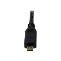 Produktbild för StarTech.com 3m High Speed HDMI® Cable with Ethernet - HDMI to HDMI Micro - M/M - 3 Meter HDMI (A) to HDMI Micro (D) Cable (HDADMM3M) - HDMI-kabel med Ethernet - 3 m