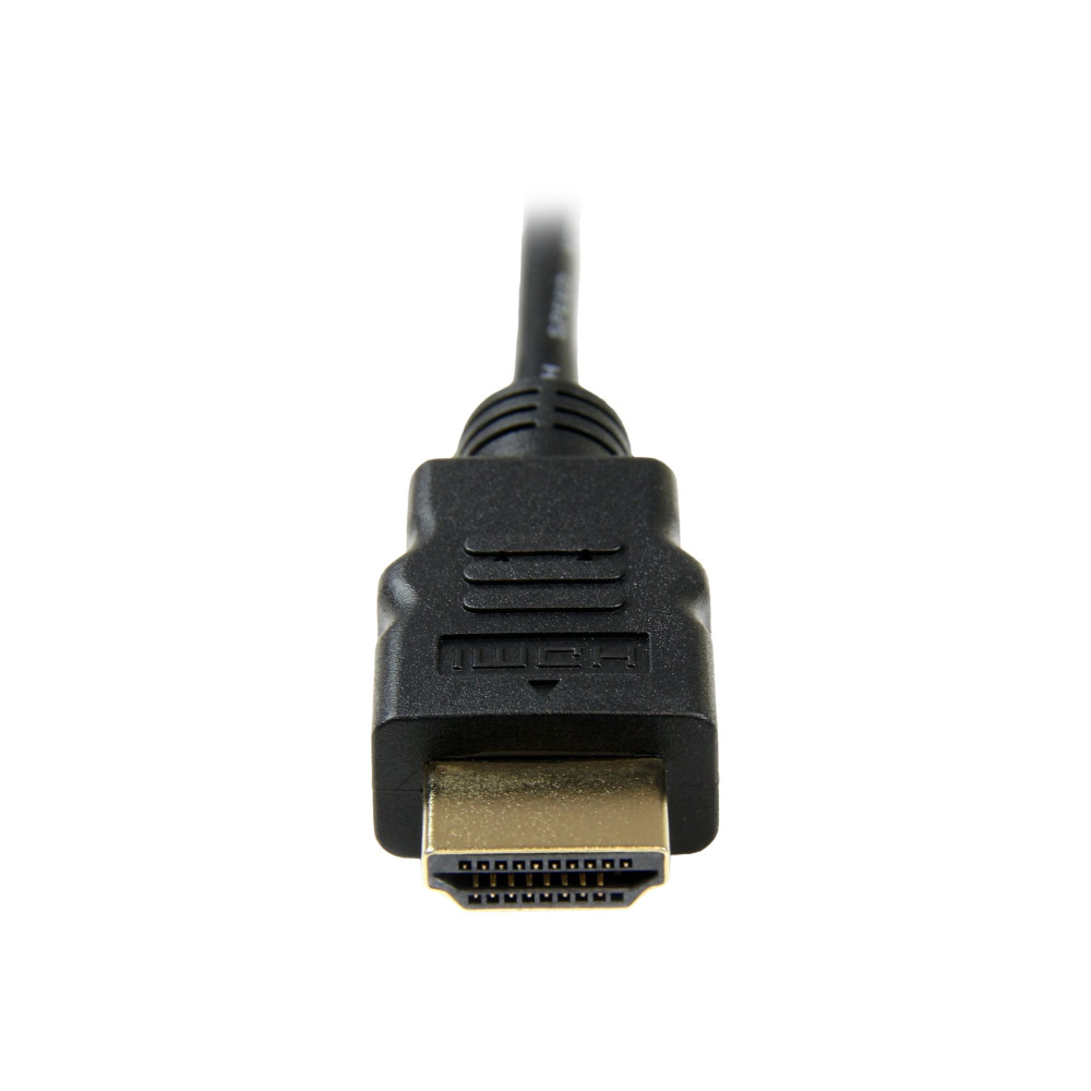 Produktbild för StarTech.com 3m High Speed HDMI® Cable with Ethernet - HDMI to HDMI Micro - M/M - 3 Meter HDMI (A) to HDMI Micro (D) Cable (HDADMM3M) - HDMI-kabel med Ethernet - 3 m