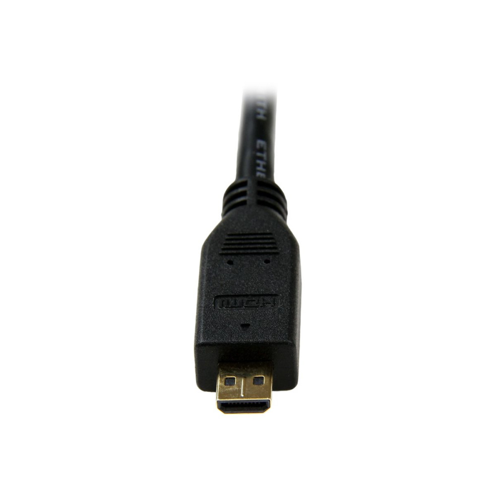Produktbild för StarTech.com 3m High Speed HDMI® Cable with Ethernet - HDMI to HDMI Micro - M/M - 3 Meter HDMI (A) to HDMI Micro (D) Cable (HDADMM3M) - HDMI-kabel med Ethernet - 3 m