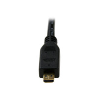 Produktbild för StarTech.com 3m High Speed HDMI® Cable with Ethernet - HDMI to HDMI Micro - M/M - 3 Meter HDMI (A) to HDMI Micro (D) Cable (HDADMM3M) - HDMI-kabel med Ethernet - 3 m