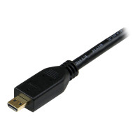 Produktbild för StarTech.com 3m High Speed HDMI® Cable with Ethernet - HDMI to HDMI Micro - M/M - 3 Meter HDMI (A) to HDMI Micro (D) Cable (HDADMM3M) - HDMI-kabel med Ethernet - 3 m