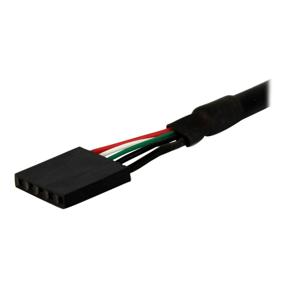 Produktbild för StarTech.com 3 ft Panel Mount USB A to Motherboard Header Cable F/F - USB-intern till extern kabel - 5 stifts USB 2.0-rubrik till USB - 90 cm