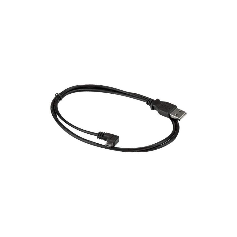 Produktbild för StarTech Micro USB-kabel för laddning och synkning M/M - Vänstervinklad Micro USB - 0,05/0,25 mm² - 1 m - USB-kabel - mikro-USB typ B till USB - 1 m