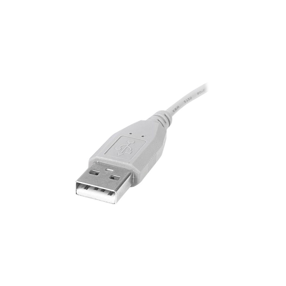 Produktbild för StarTech.com 6 in. USB to Mini USB Cable - USB 2.0 A to Mini B - Gray - Mini USB Cable (USB2HABM6IN) - USB-kabel - USB till mini-USB typ B - 15 cm
