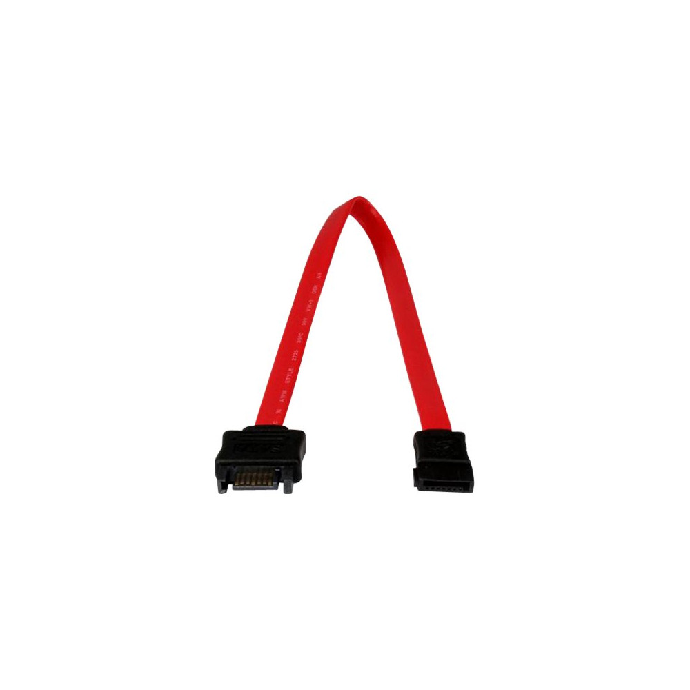 Produktbild för StarTech.com 0.3m SATA Extension Cable - 30cm 7 pin SATA Extension - 7 pin SATA Extension Cable - 7 pin SATA Extension cord - SATA-förlängningskabel - 30 cm