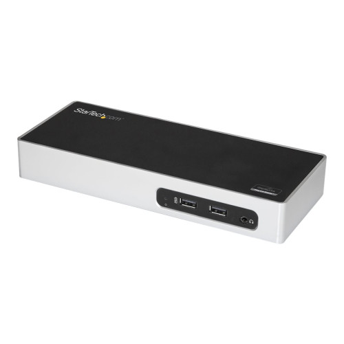 StarTech.com StarTech.com USB 3.0 Docking Station, Dual Monitor Laptop Docking Station with HDMI & DVI/VGA Video, 6-port USB 3.1 Gen 1 5Gbps Hub, GbE, Audio, Universal USB Type-A Dock, Windows & Mac - Dual Display Dock (DK30ADD) - dockningsstation - USB - DVI, HDMI - 