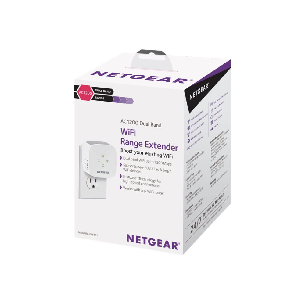 Produktbild för NETGEAR EX6110 - räckviddsökare för wifi - Wi-Fi 5