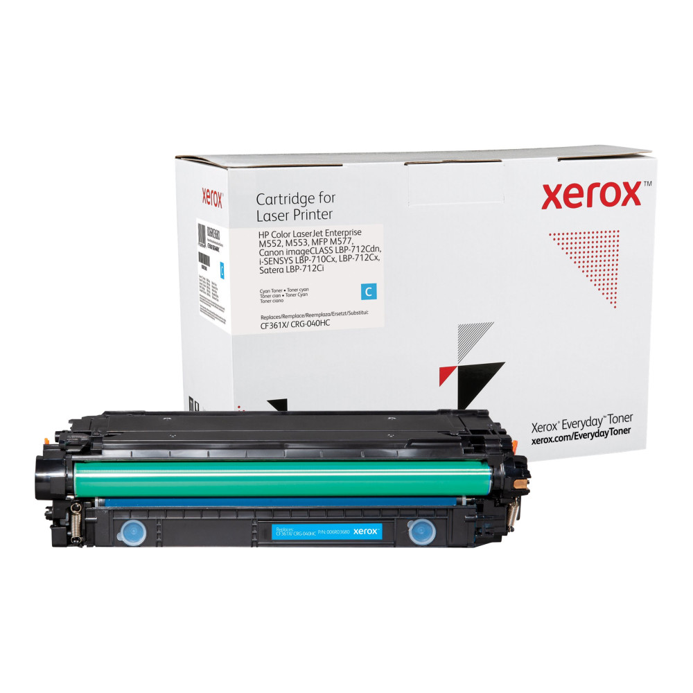 Produktbild för Everyday - Lång livslängd - cyan - kompatibel - tonerkassett (alternativ för: Canon CRG-040HC, HP CF361X)