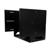 Produktbild för Startech Väggmonterbart serverrack med inbyggd hylla - solitt stål - 8U - stativ (väggmontering) - 8U