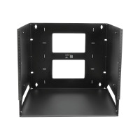 Produktbild för Startech Väggmonterbart serverrack med inbyggd hylla - solitt stål - 8U - stativ (väggmontering) - 8U