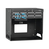 Produktbild för Startech Väggmonterbart serverrack med inbyggd hylla - solitt stål - 8U - stativ (väggmontering) - 8U