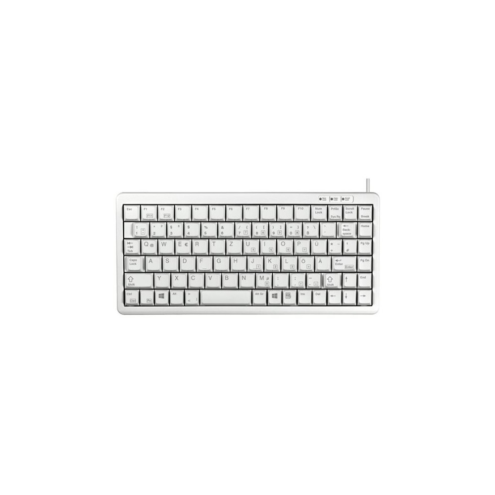 Produktbild för CHERRY G84-4100 Compact Keyboard - tangentbord - engelska - ljusgrå Inmatningsenhet