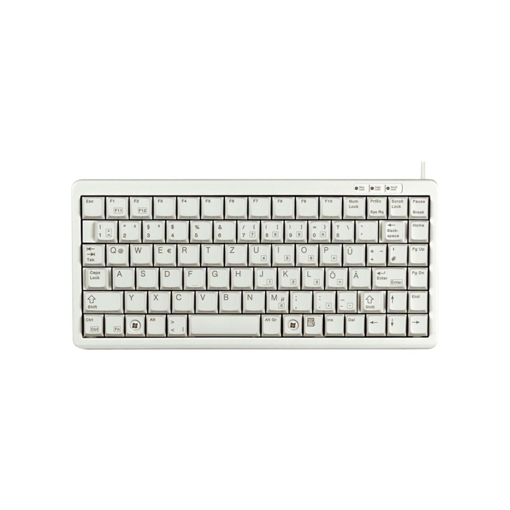 Produktbild för CHERRY G84-4100 Compact Keyboard - tangentbord - engelska - ljusgrå Inmatningsenhet
