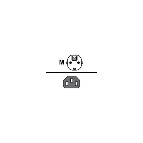 Zebra Technologies Zebra - strömkabel - power CEE 7/7 till power IEC 60320 C13 - 2 m