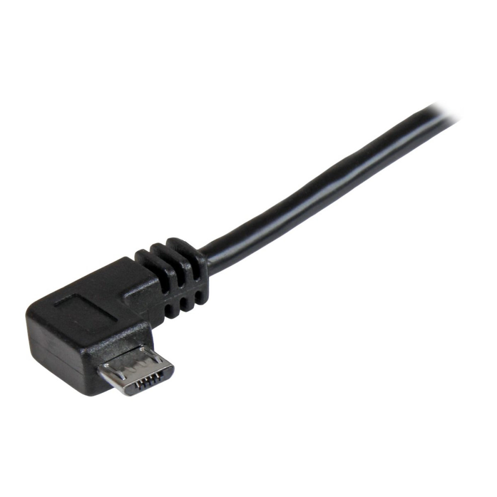 Produktbild för StarTech Right Angle Micro USB Cable - 1 ft / 0.5m - 90 degree - USB Cord - USB Charger Cable - USB to Micro USB Cable (USBAUB50CMRA) - USB-kabel - mikro-USB typ B till USB - 50 cm