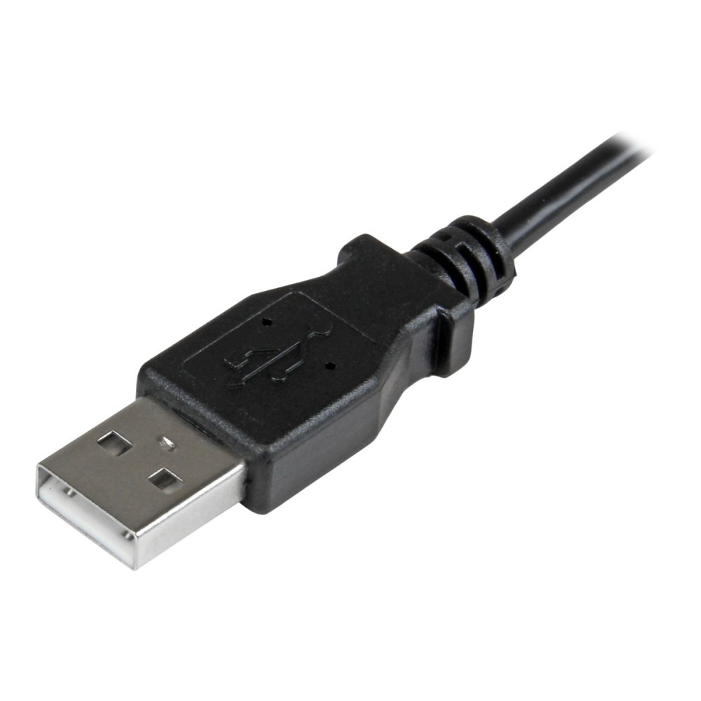 Produktbild för StarTech Right Angle Micro USB Cable - 1 ft / 0.5m - 90 degree - USB Cord - USB Charger Cable - USB to Micro USB Cable (USBAUB50CMRA) - USB-kabel - mikro-USB typ B till USB - 50 cm