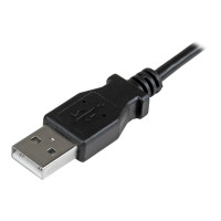 Produktbild för StarTech Right Angle Micro USB Cable - 1 ft / 0.5m - 90 degree - USB Cord - USB Charger Cable - USB to Micro USB Cable (USBAUB50CMRA) - USB-kabel - mikro-USB typ B till USB - 50 cm