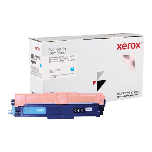 XEROX Everyday - Lång livslängd - cyan - kompatibel - tonerkassett (alternativ för: Brother TN247C)