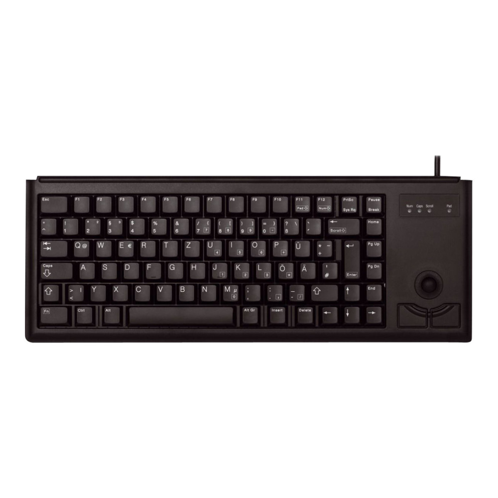 Produktbild för CHERRY Compact-Keyboard G84-4400 - tangentbord - amerikansk - svart Inmatningsenhet