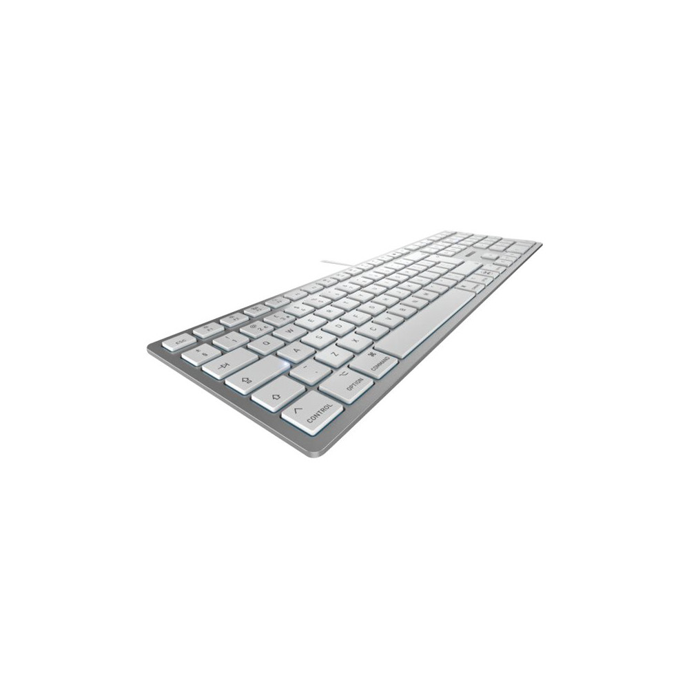 Produktbild för CHERRY KC 6000 SLIM - tangentbord - QWERTY - brittisk - silver Inmatningsenhet