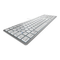 Produktbild för CHERRY KC 6000 SLIM - tangentbord - QWERTY - brittisk - silver Inmatningsenhet
