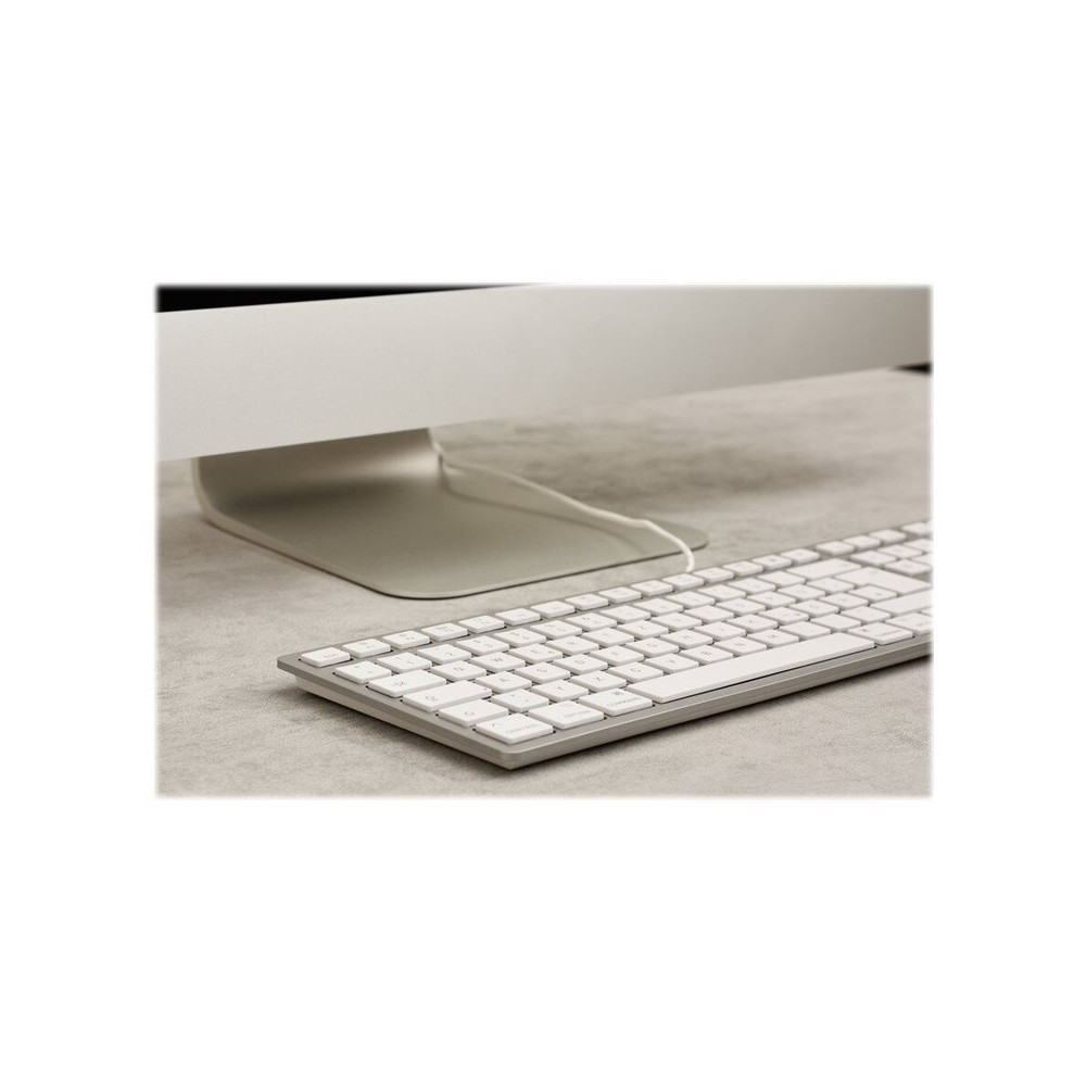 Produktbild för CHERRY KC 6000 SLIM - tangentbord - QWERTY - brittisk - silver Inmatningsenhet