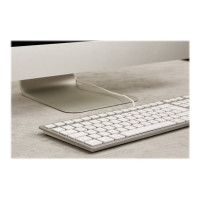 Produktbild för CHERRY KC 6000 SLIM - tangentbord - QWERTY - brittisk - silver Inmatningsenhet