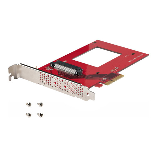 StarTech.com StarTech.com U.3 to PCIe Adapter Card, PCIe 4.0 x4 Adapter For 2.5" U.3 NVMe SSDs, SFF-TA-1001 PCI Express Add-in Card for Desktops/Servers, TAA Compliant - OS Independent (PEX4SFF8639U3) - gränssnittsadapter - U.3 NVMe - PCIe 4.0 x4 - TAA-kompatibel