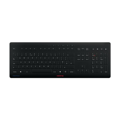 CHERRY CHERRY STREAM PROTECT - tangentbord - QWERTY - brittisk - svart Inmatningsenhet