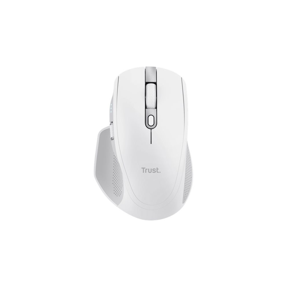 Produktbild för Trust Ozaa+ - mus - flera enheter - 2.4 GHz, Bluetooth - vit